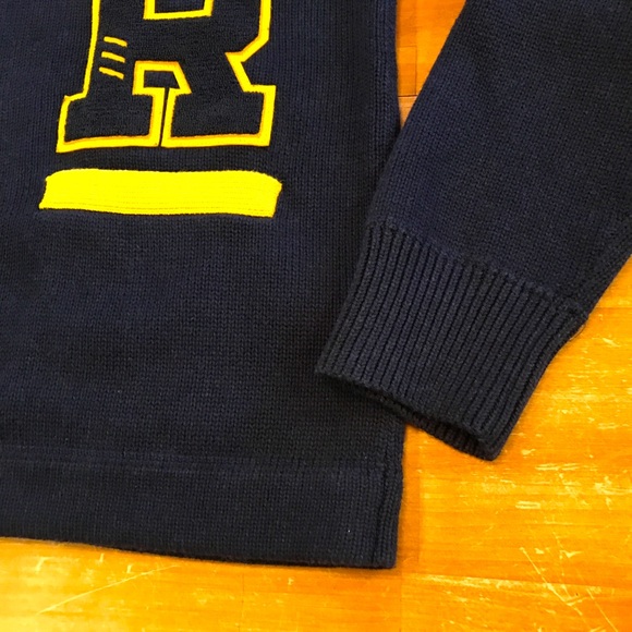 POLO RALPH LAUREN Cardigan Letterman Sweater - Picture 3 of 5